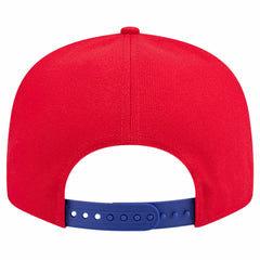 Philadelphia 76ers Throwback Gradient Tech Font 9FIFTY Snapback Hat White/Royal - NBA
