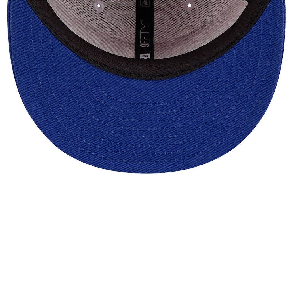 Philadelphia 76ers Throwback Gradient Tech Font 9FIFTY Snapback Hat White/Royal - NBA