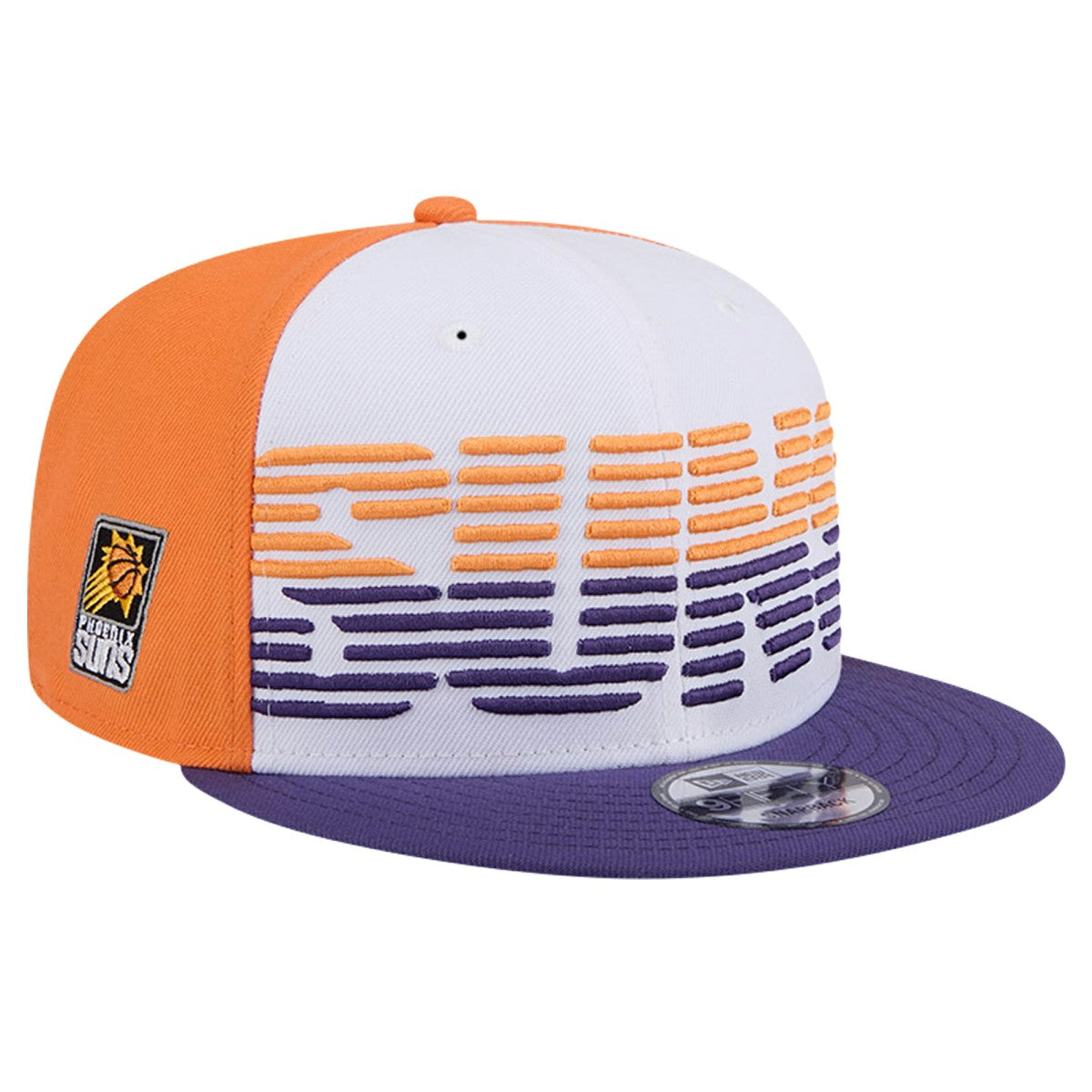 Phoenix Suns Throwback Gradient Tech Font 9FIFTY Snapback Hat White/Purple - NBA