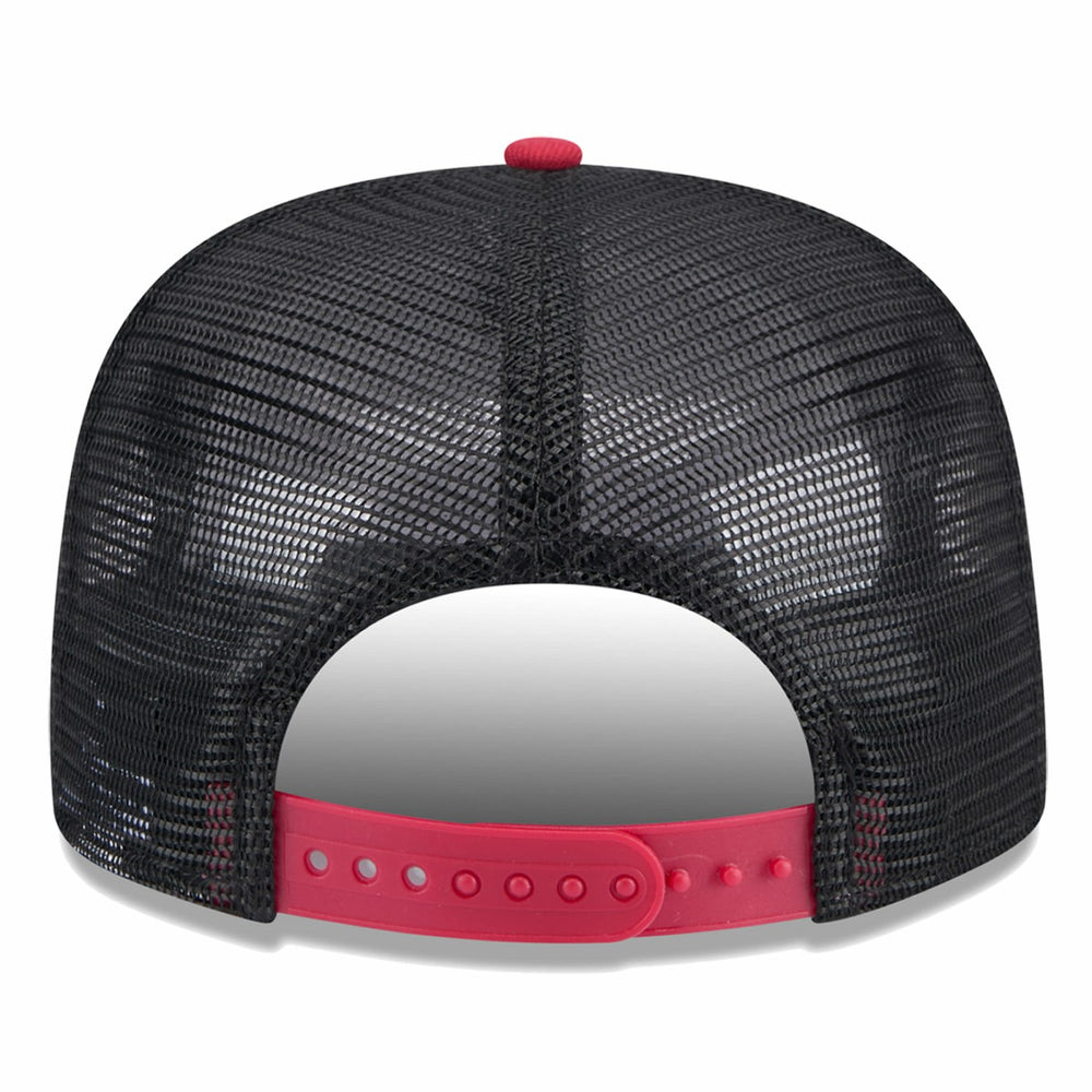 Miami Heat Throwback Team Arch Golfer Snapback Hat Black/Red - NBA