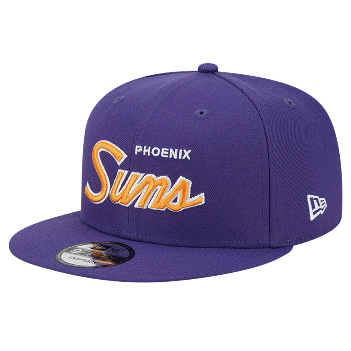 Phoenix Suns Script Side Patch 9FIFTY Snapback Hat Purple - NBA