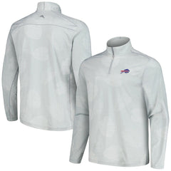 Buffalo Bills Delray Frond IslandZone Half-Zip Sweatshirt Gray | Tommy Bahama