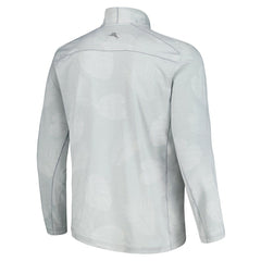 Buffalo Bills Delray Frond IslandZone Half-Zip Sweatshirt Gray | Tommy Bahama