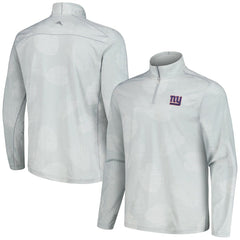 New York Giants Delray Frond IslandZone Half-Zip Sweatshirt Gray | Tommy Bahama