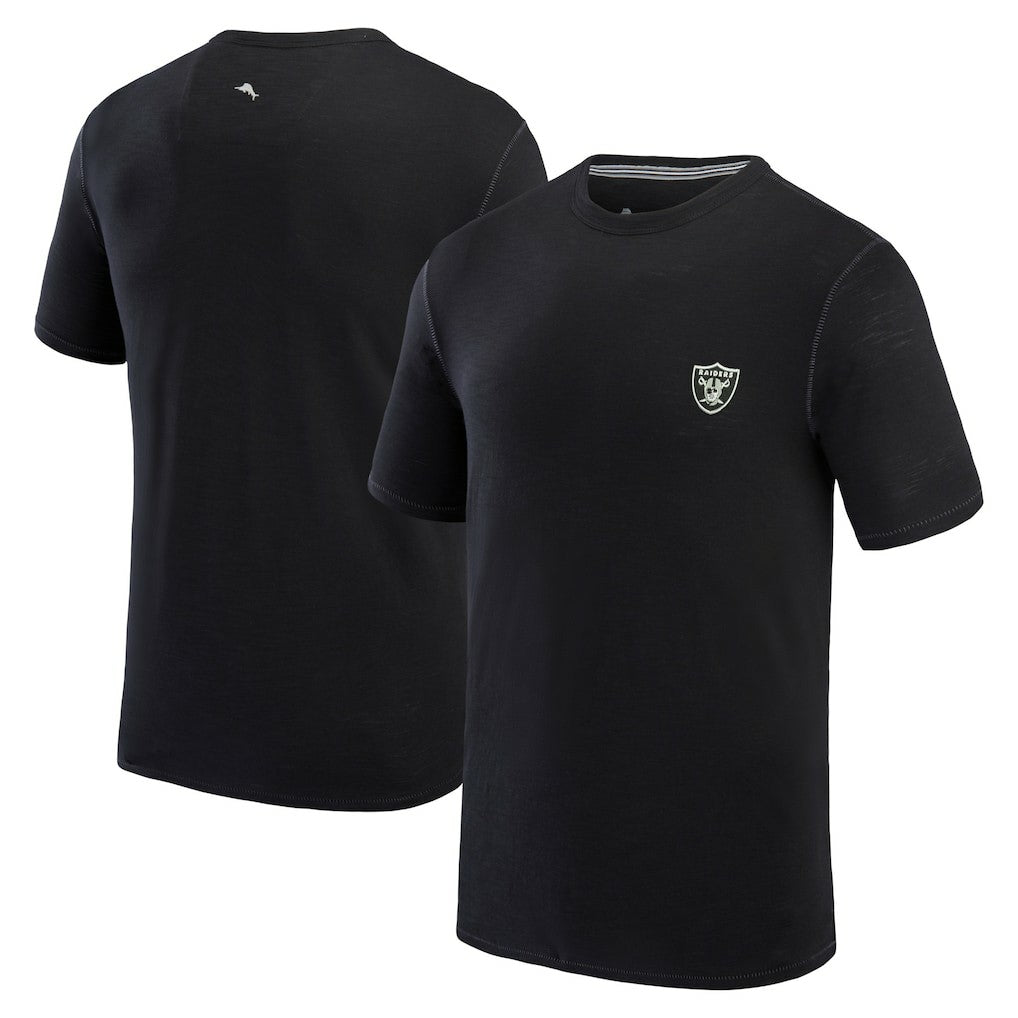 Las Vegas Raiders Bali Beach T-Shirt Black | Tommy Bahama