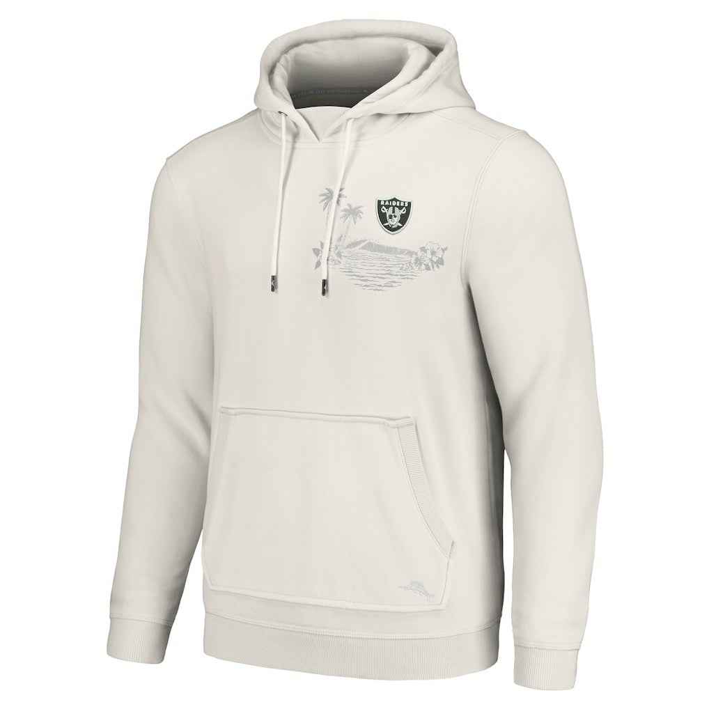 Las Vegas Raiders Home Game Pullover Hoodie White | Tommy Bahama