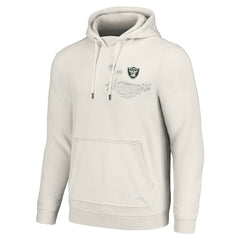 Las Vegas Raiders Home Game Pullover Hoodie White | Tommy Bahama