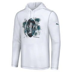 Philadelphia Eagles Graffiti Touchdown Pullover Hoodie White | Tommy Bahama