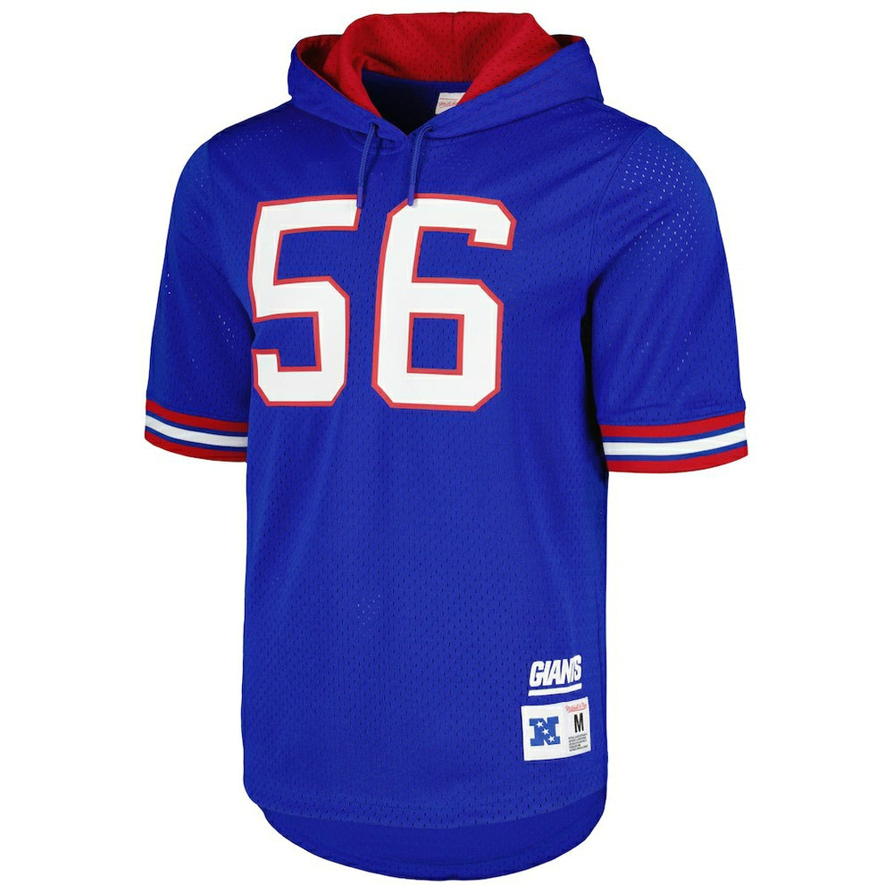 Lawrence Taylor New York Giants Retired Player Name & Number Mesh Hoodie T-Shirt Royal | Mitchell & Ness