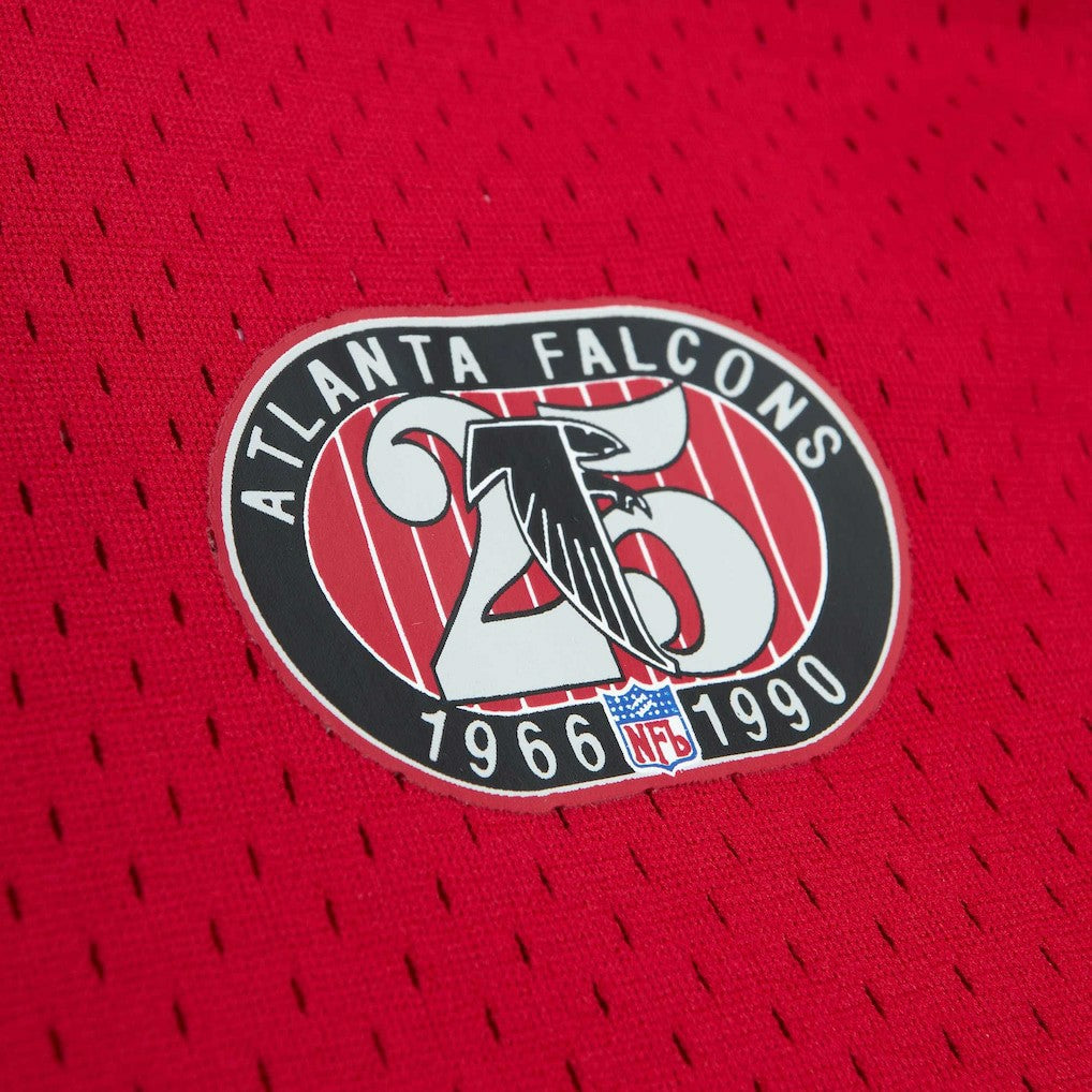 Deion Sanders Atlanta Falcons Retired Player Name & Number Mesh Top Red | Mitchell & Ness