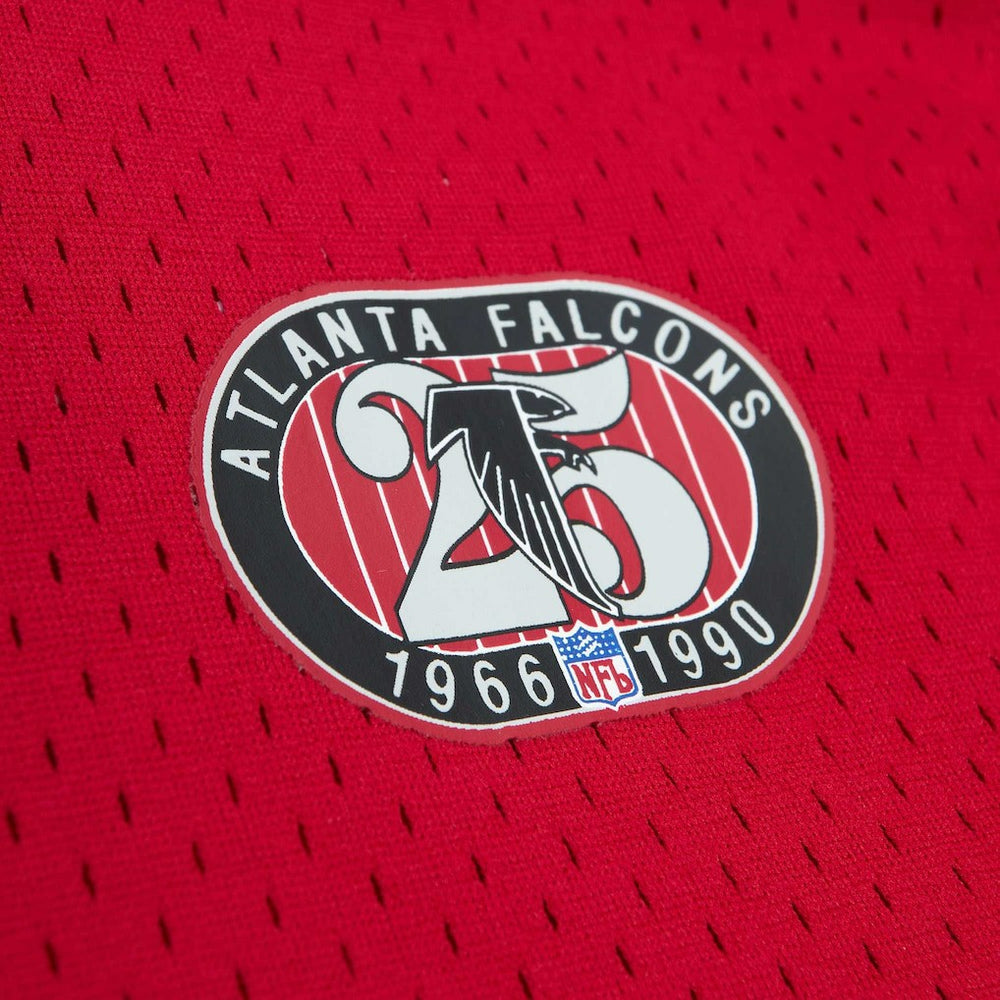 Deion Sanders Atlanta Falcons Retired Player Name & Number Mesh Top Red | Mitchell & Ness