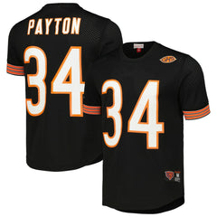 Walter Payton Chicago Bears Retired Player Name & Number Mesh Top Black | Mitchell & Ness