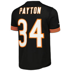 Walter Payton Chicago Bears Retired Player Name & Number Mesh Top Black | Mitchell & Ness