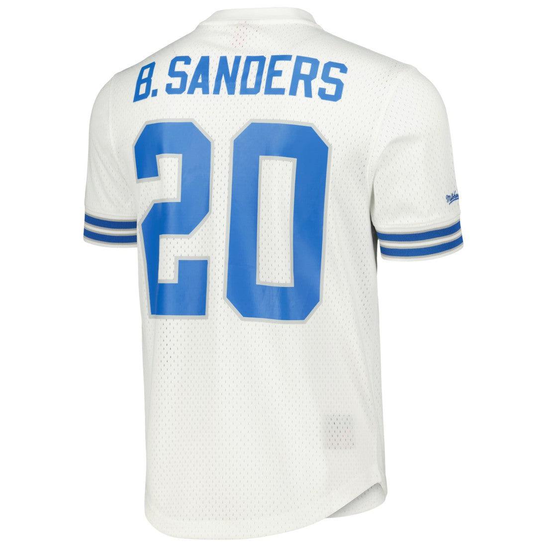 Barry Sanders Detroit Lions Retired Player Name & Number Mesh Top White | Mitchell & Ness