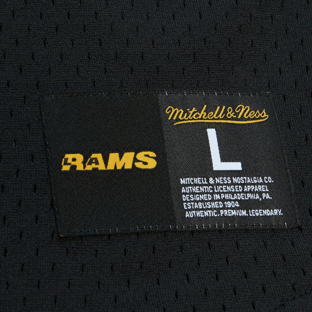 Eric Dickerson Los Angeles Rams Retired Player Name & Number Mesh Top Black | Mitchell & Ness