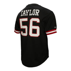 Lawrence Taylor New York Giants Retired Player Name & Number Mesh Top Black | Mitchell & Ness
