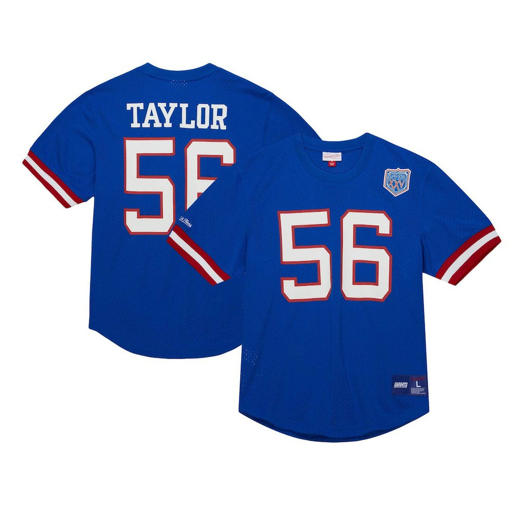 Lawrence Taylor New York Giants Retired Player Name & Number Mesh Top Royal | Mitchell & Ness