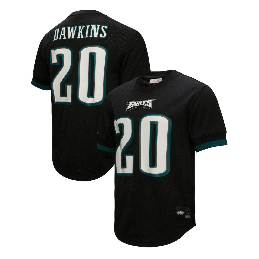 Brian Dawkins Philadelphia Eagles Retired Player Name & Number Mesh Top Black | Mitchell & Ness