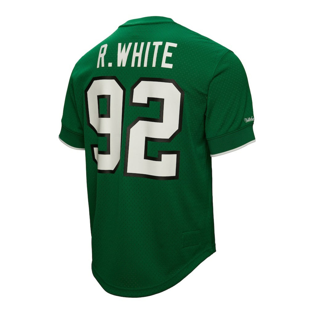 Reggie White Philadelphia Eagles Retired Player Name & Number Mesh Top Kelly Green | Mitchell & Ness