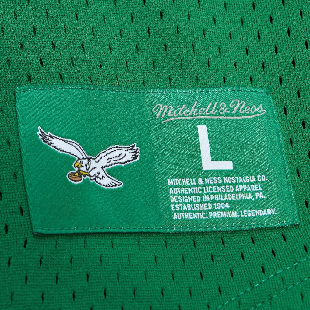 Reggie White Philadelphia Eagles Retired Player Name & Number Mesh Top Kelly Green | Mitchell & Ness