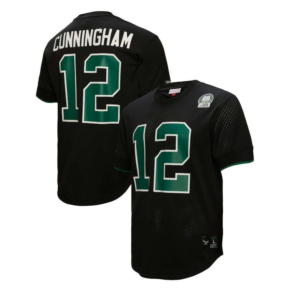 Randall Cunningham Philadelphia Eagles Retired Player Name & Number Mesh Top Black | Mitchell & Ness
