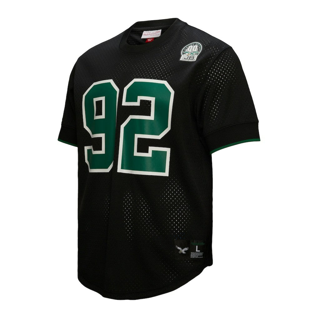 Reggie White Philadelphia Eagles Retired Player Name & Number Mesh Top Black | Mitchell & Ness