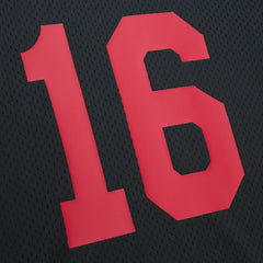 Joe Montana San Francisco 49ers Retired Player Name & Number Mesh Top Black | Mitchell & Ness