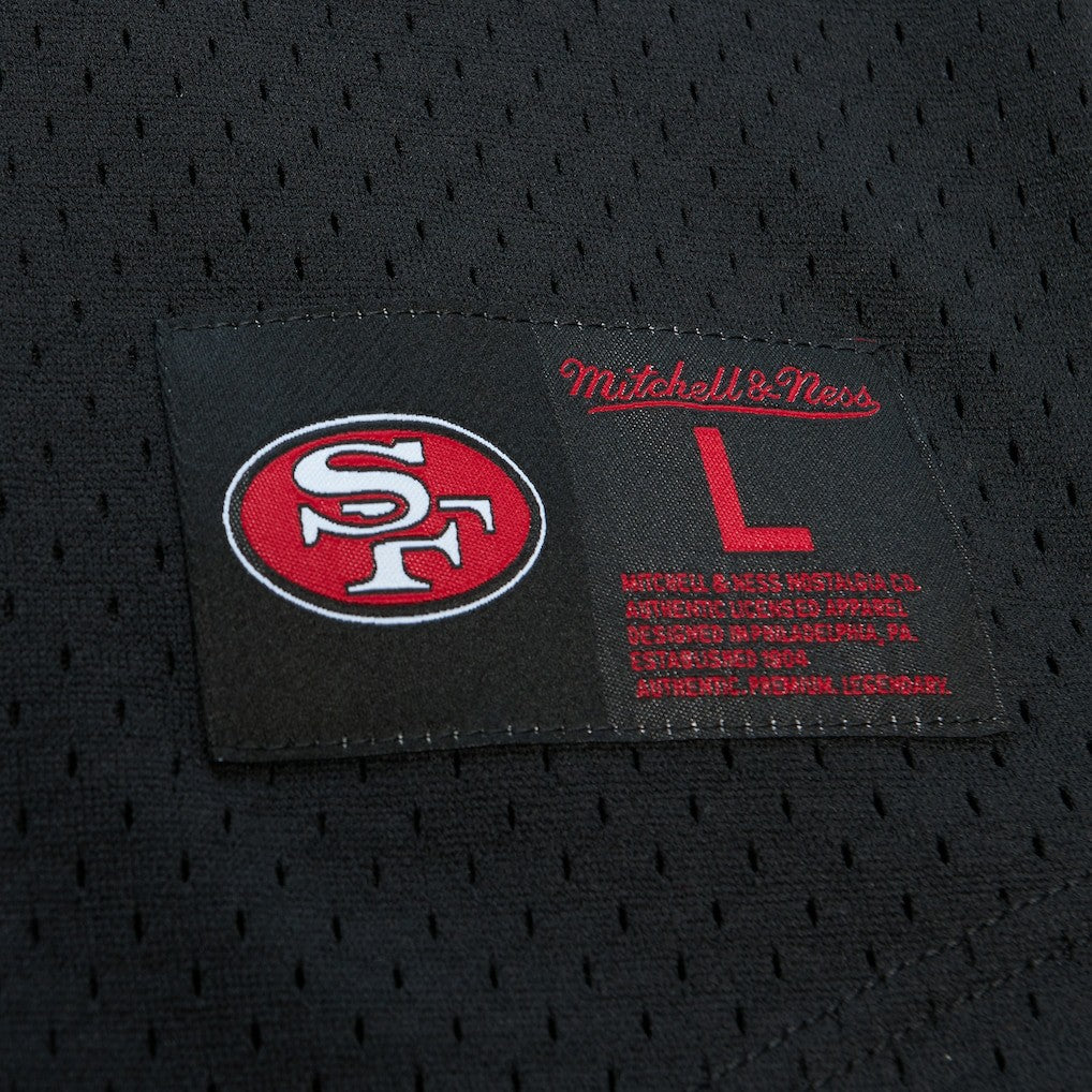 Joe Montana San Francisco 49ers Retired Player Name & Number Mesh Top Black | Mitchell & Ness