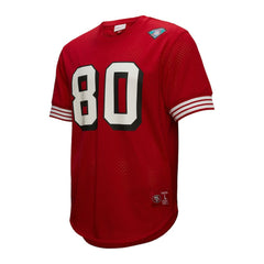 Jerry Rice San Francisco 49ers Retired Player Name & Number Mesh Top Scarlet | Mitchell & Ness