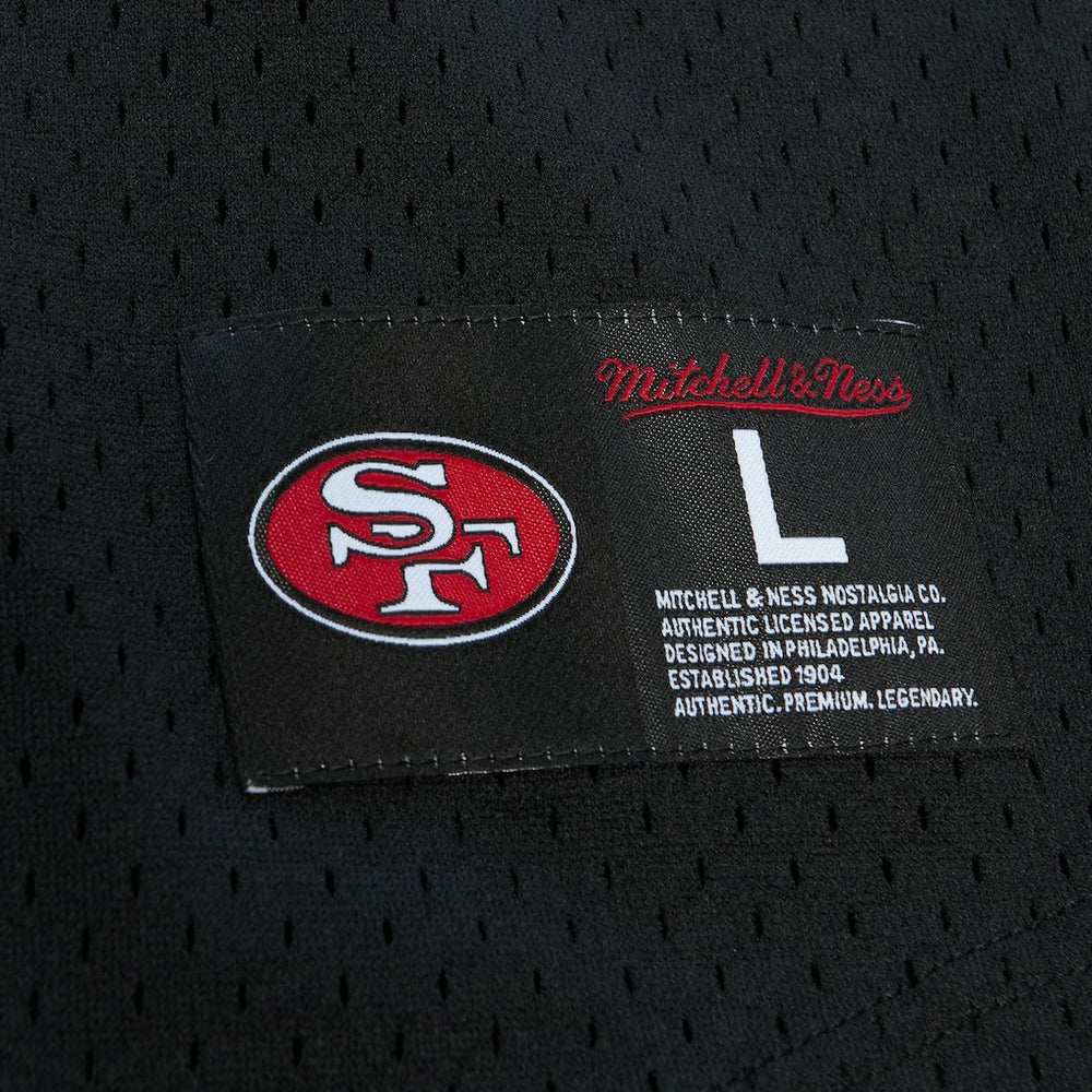 Steve Young San Francisco 49ers Retired Player Name & Number Mesh Top Black | Mitchell & Ness