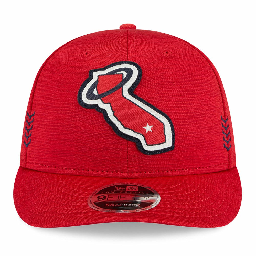 Los Angeles Angels New Era 2024 Clubhouse Low Profile 9FIFTY Snapback Hat - MLB