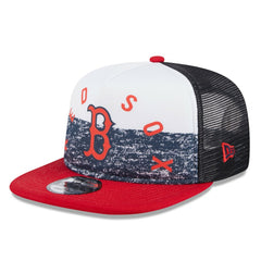 Boston Red Sox New Era Team Foam Front A-Frame Trucker 9FIFTY Snapback Hat - MLB