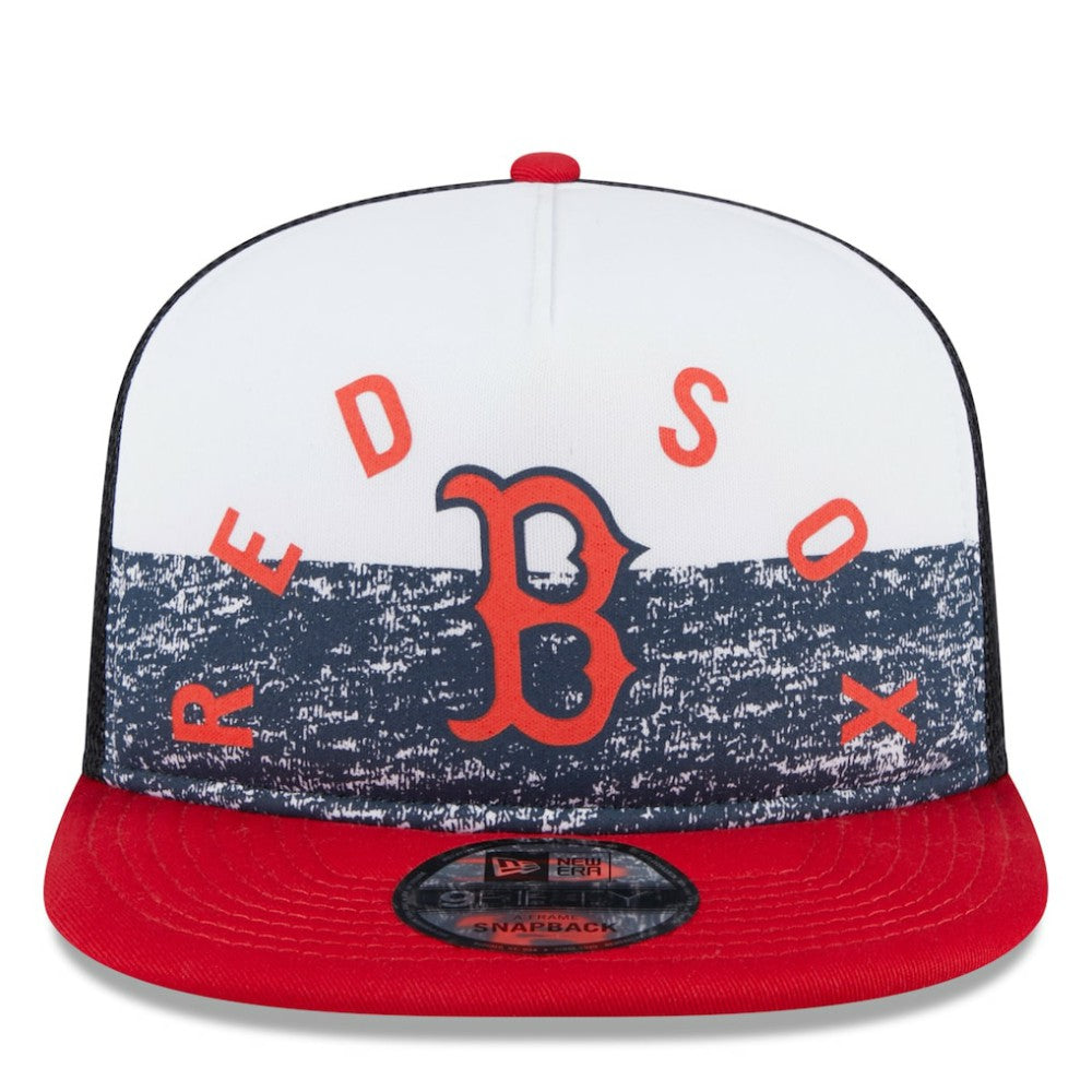 Boston Red Sox New Era Team Foam Front A-Frame Trucker 9FIFTY Snapback Hat - MLB