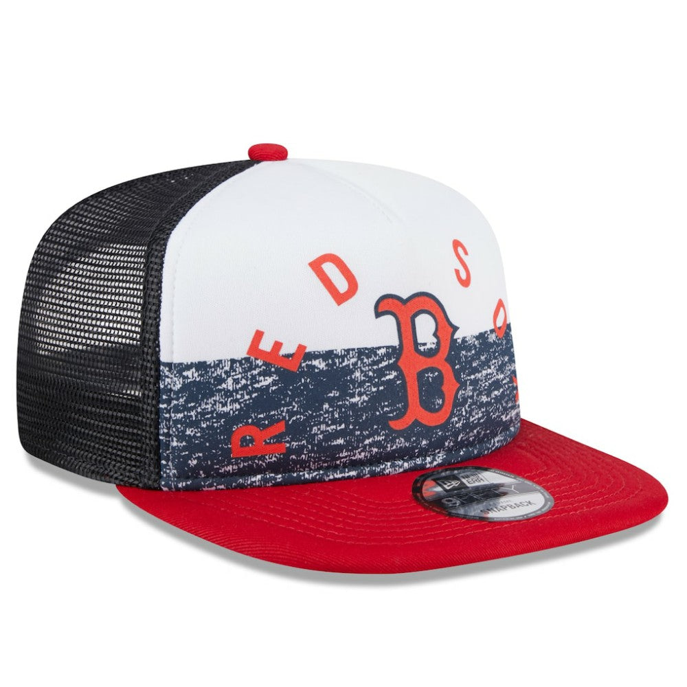 Boston Red Sox New Era Team Foam Front A-Frame Trucker 9FIFTY Snapback Hat - MLB