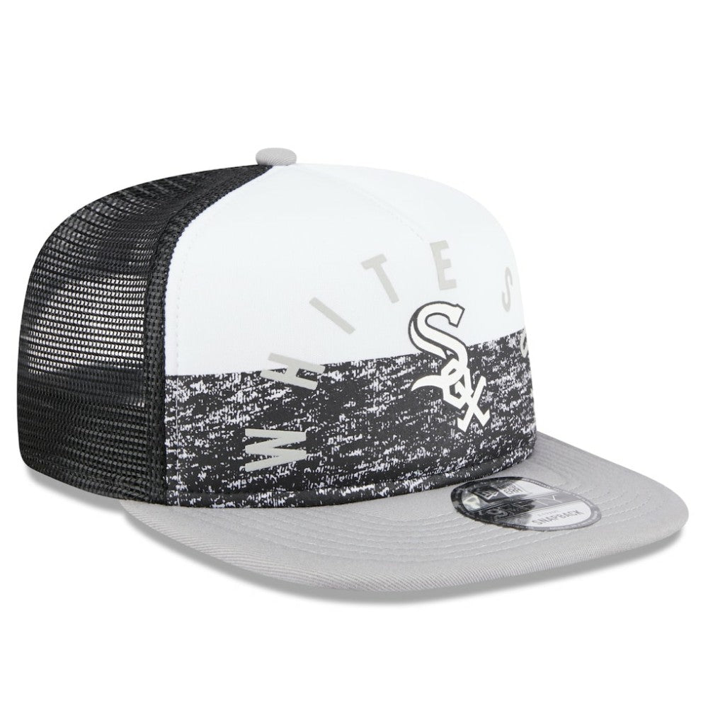 Chicago White Sox New Era Team Foam Front A-Frame Trucker 9FIFTY Snapback Hat - MLB