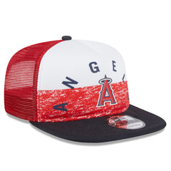 Los Angeles Angels New Era Team Foam Front A-Frame Trucker 9FIFTY Snapback Hat - MLB