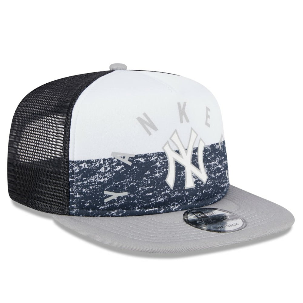 New York Yankees New Era Team Foam Front A-Frame Trucker 9FIFTY Snapback Hat - MLB