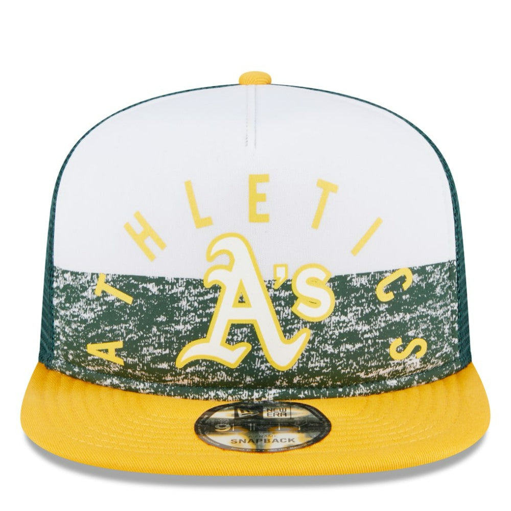 Athletics New Era Team Foam Front A-Frame Trucker 9FIFTY Snapback Hat - MLB