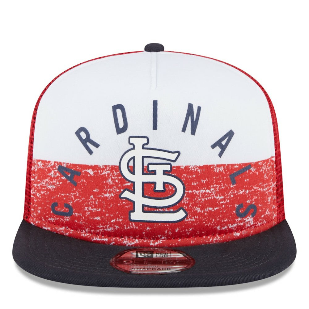 St. Louis Cardinals New Era Team Foam Front A-Frame Trucker 9FIFTY Snapback Hat - MLB