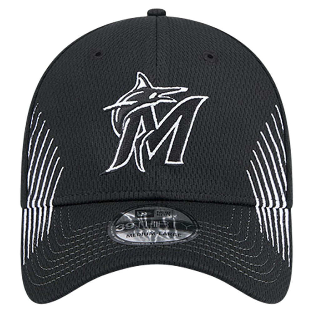 Miami Marlins New Era Active Dash Mark 39THIRTY Flex Hat - MLB