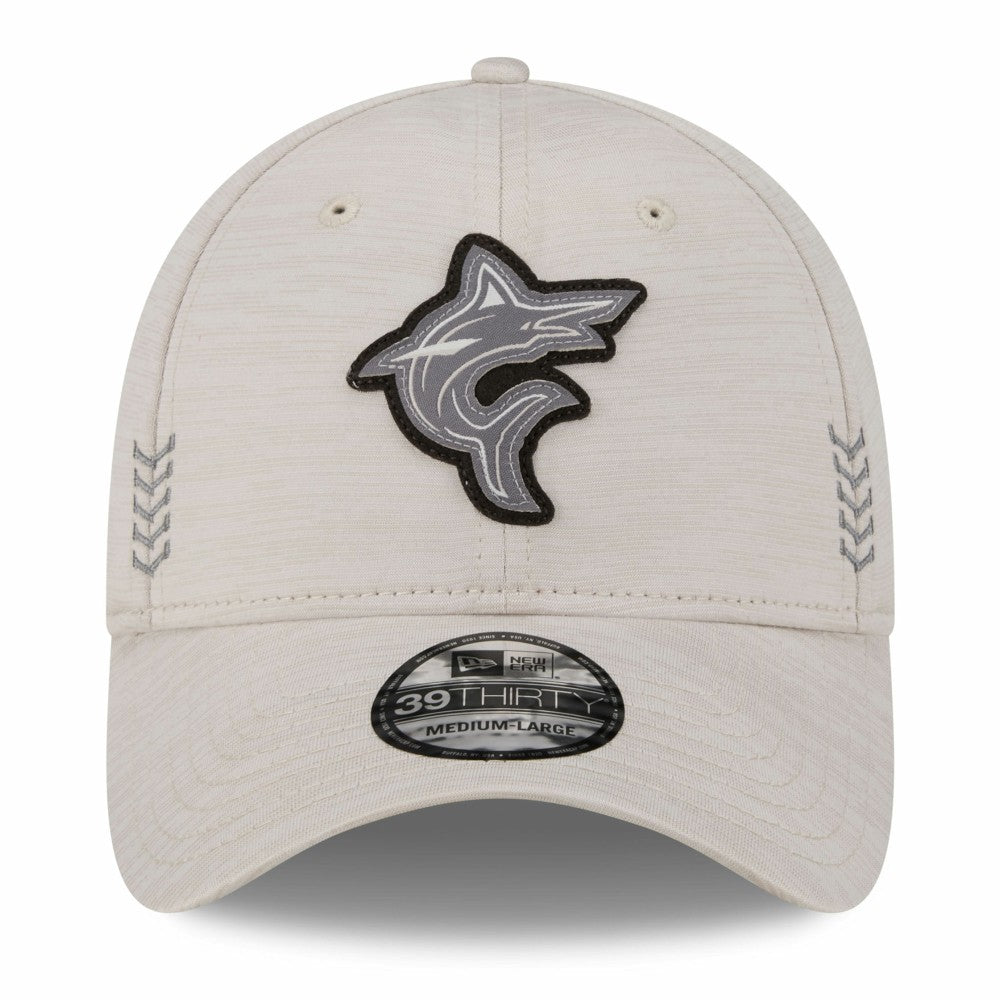 Miami Marlins New Era 2024 Clubhouse 39THIRTY Flex Hat - MLB