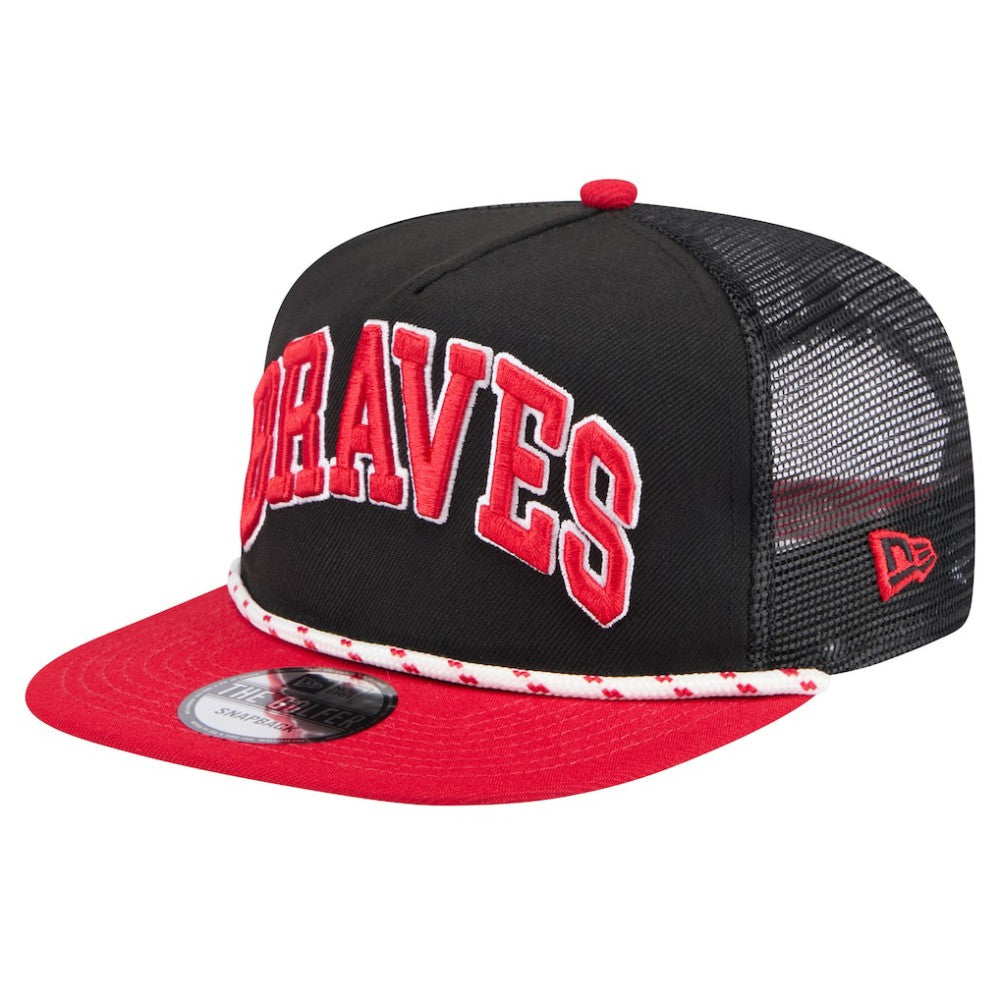 Atlanta Braves New Era Throwback Meshback Golfer Hat - MLB