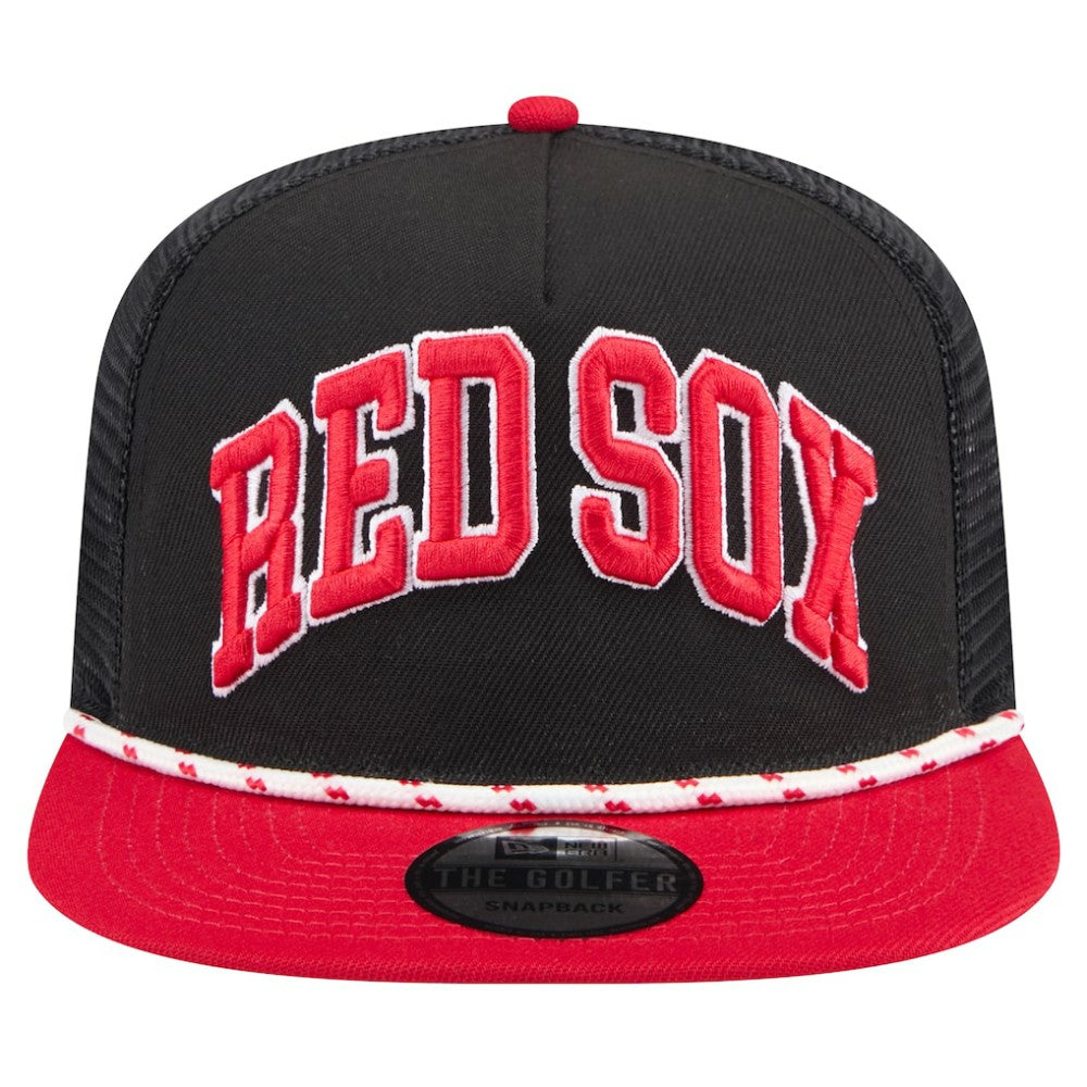 Boston Red Sox New Era Throwback Meshback Golfer Hat - MLB