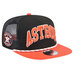 Houston Astros New Era Throwback Meshback Golfer Hat - MLB