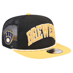 Milwaukee Brewers New Era Throwback Meshback Golfer Hat - MLB
