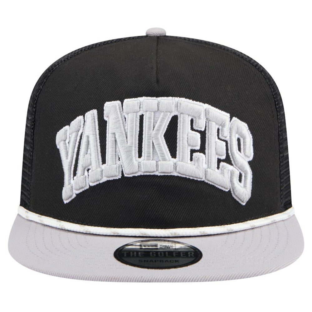 New York Yankees New Era Throwback Meshback Golfer Hat - MLB