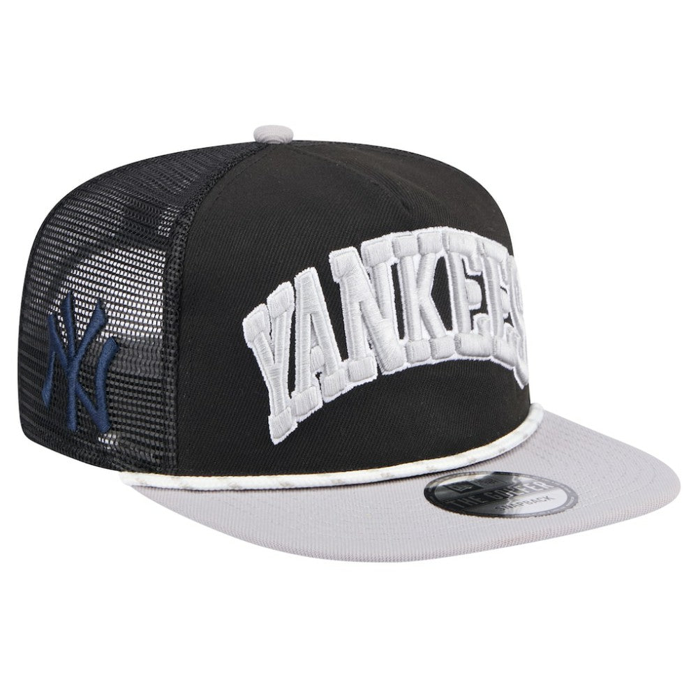 New York Yankees New Era Throwback Meshback Golfer Hat - MLB