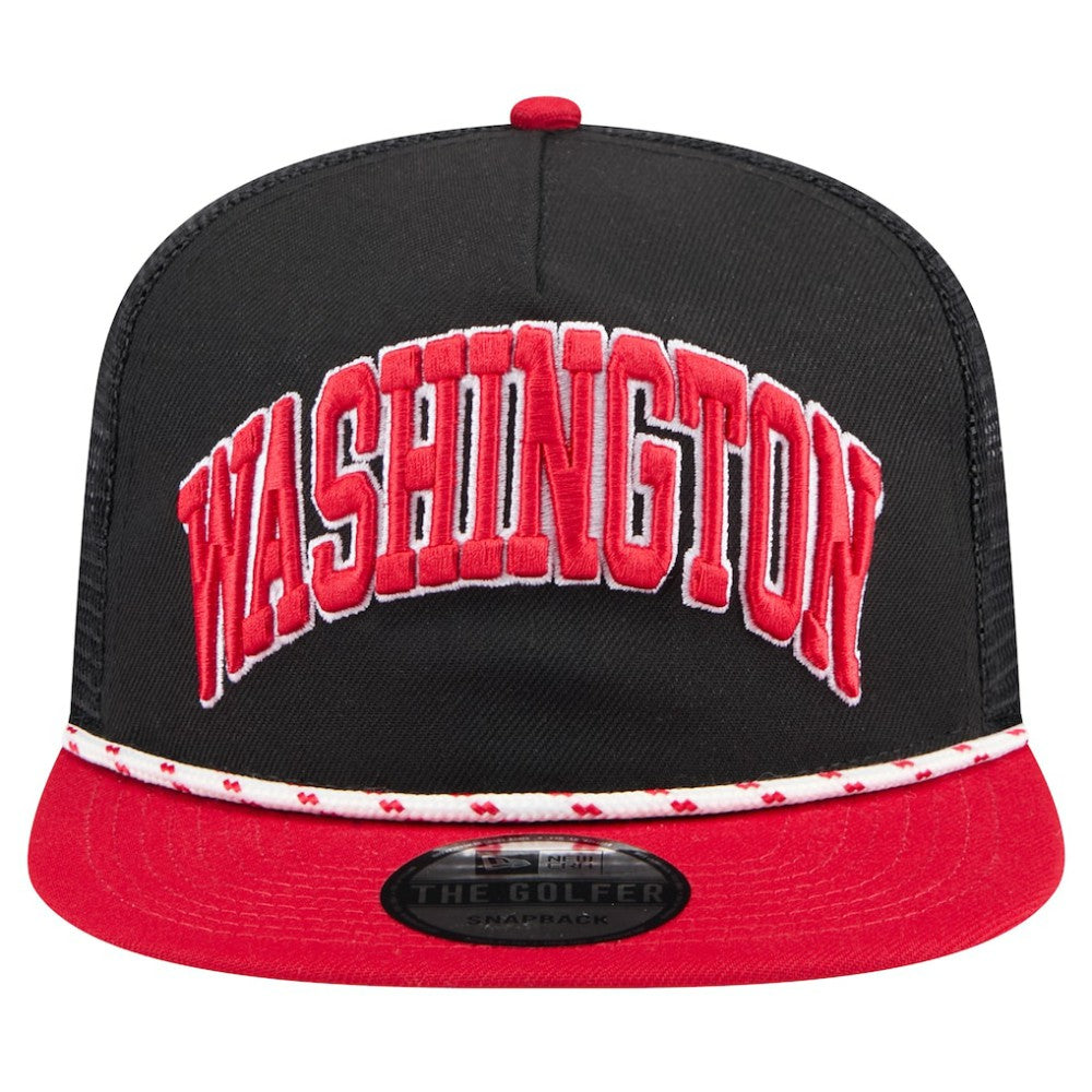 Washington Nationals New Era Throwback Meshback Golfer Hat - MLB