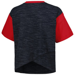 USWNT 5th & Ocean by New Era Women's Athletic Cross Back Cropped T-Shirt Navy | New Era