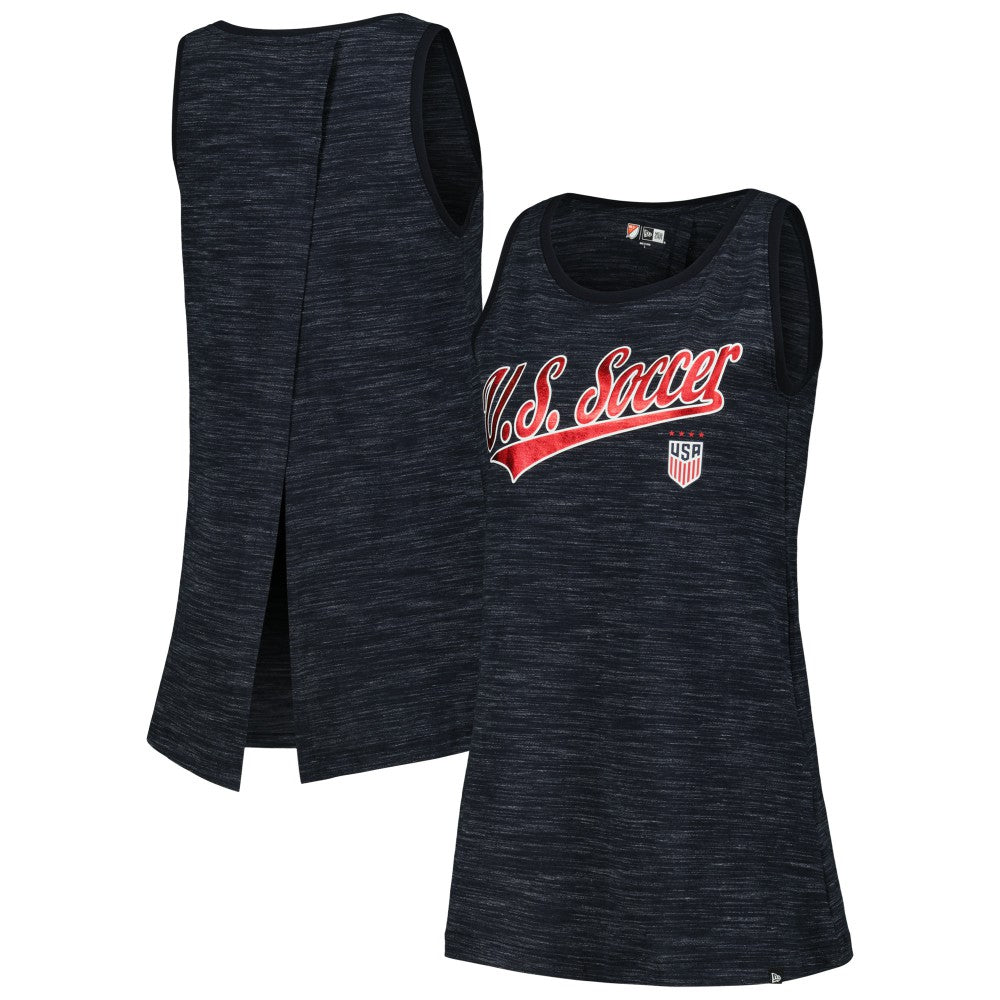 USWNT 5th & Ocean by New Era Women's Athletic Cross Back Tank Top Navy | New Era online